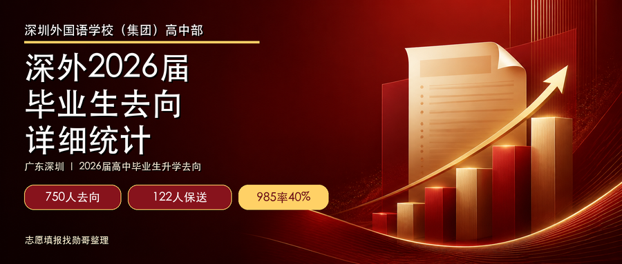 深外2026届毕业生去向详细统计封面